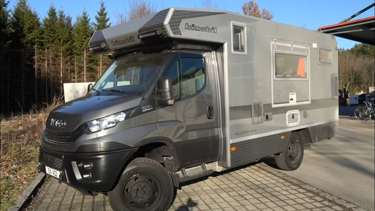 Bimobil EX412 mit Terrasse 2021 Iveco Daily 4x4 Offroad Wohnmobil. Made in Bavaria Germany.