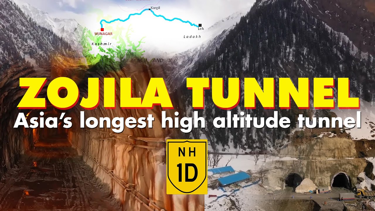 Asia's longest tunnel at high altitude - Zojila tunnel @InfraSearch