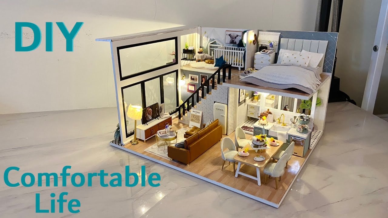 DIY Miniature Dollhouse -Comfortable life 舒適生活