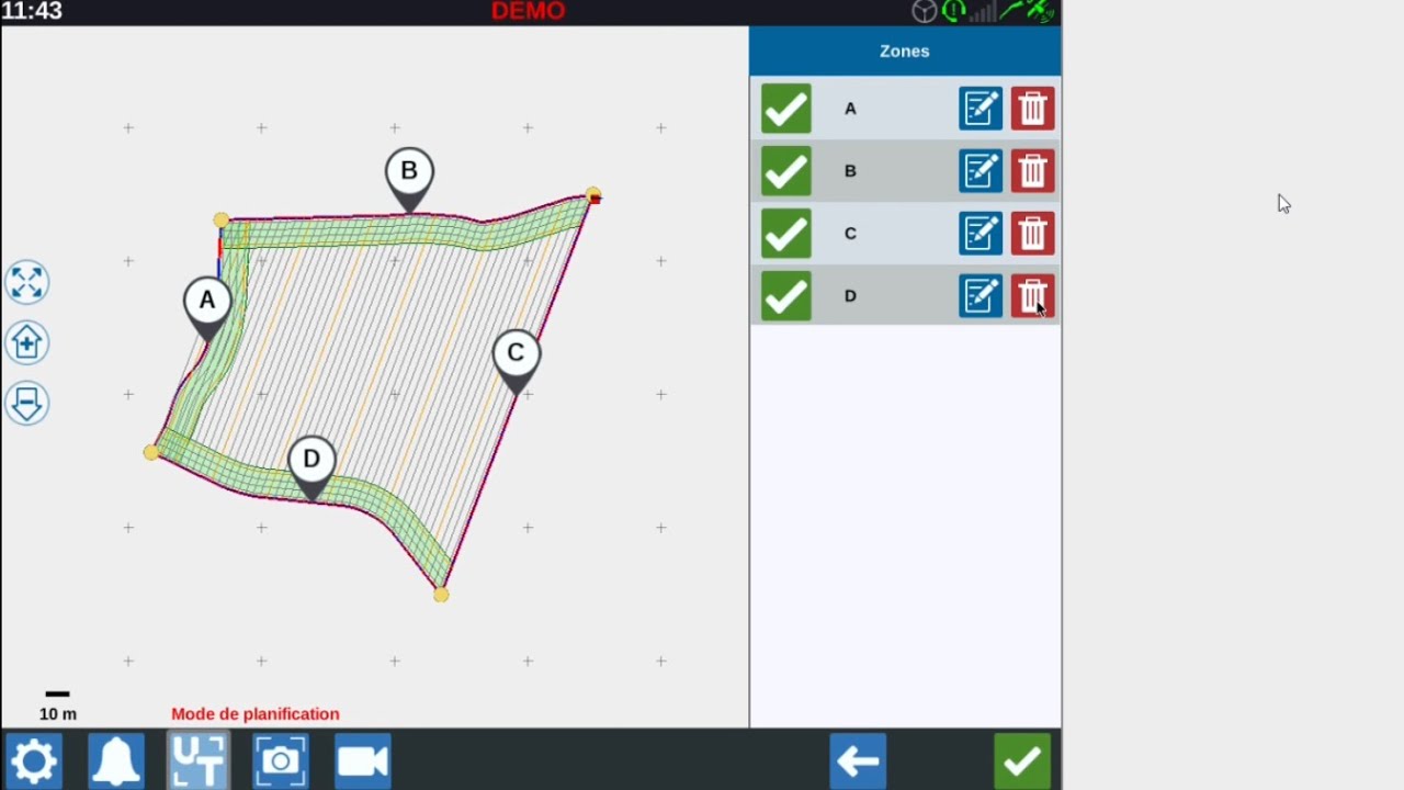 TUTO CRx : tour de champ et plan de guidage