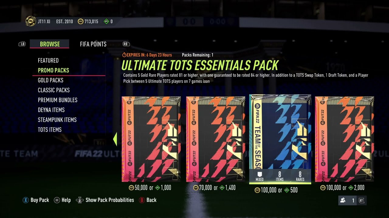 ULTIMATE TOTS ESSENTIALS PACK 🔥 WORTH IT? ⭐ FIFA 22 ULTIMATE TEAM