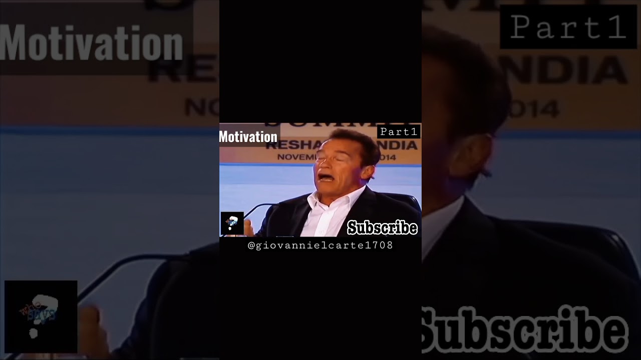 Arnold Schwarzenegger Motivational Speech 