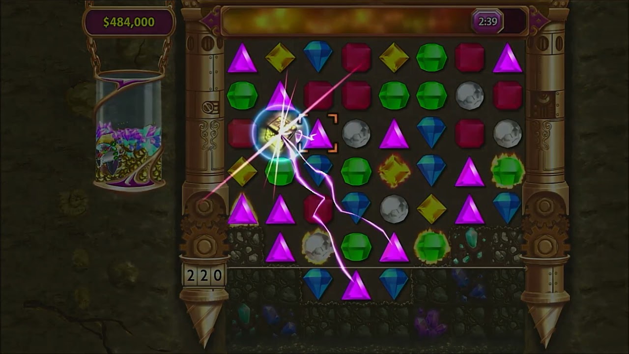 Bejeweled 3 Gameplay - Diamond Mine (PS3)