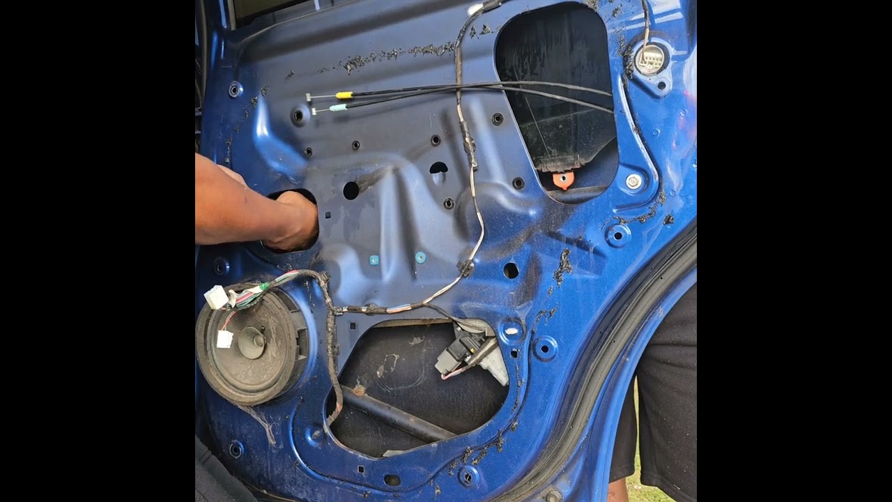 How to replace rear window regulator and motor (mitsubishi outlander sport 2015)