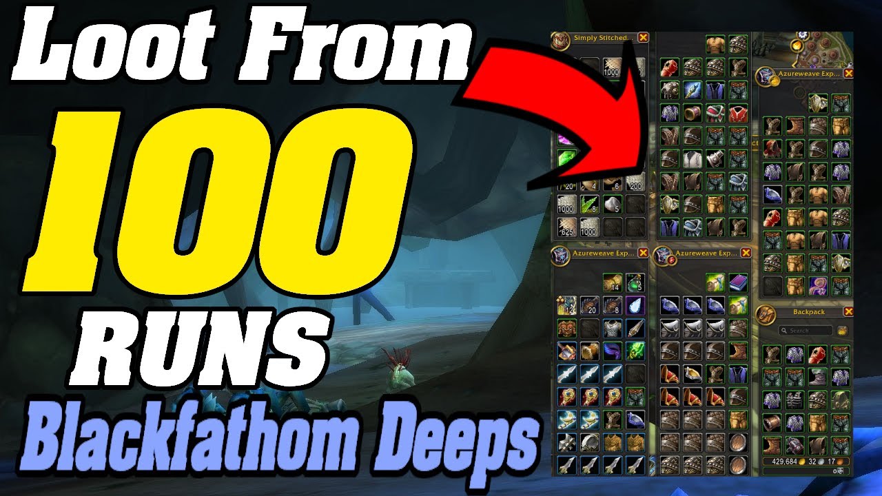 Loot From 100 BFD Runs! WoW Goldmaking