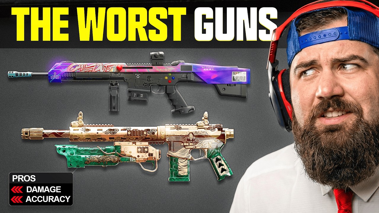 I Tried the Statistical WORST Guns in Warzone