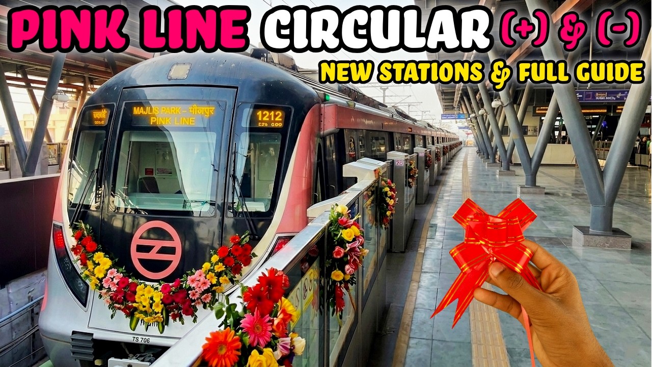 Delhi Metro Pink Line Circular Ho Gayi 😳 | Puri Delhi Ghumne Me Kitna Time?