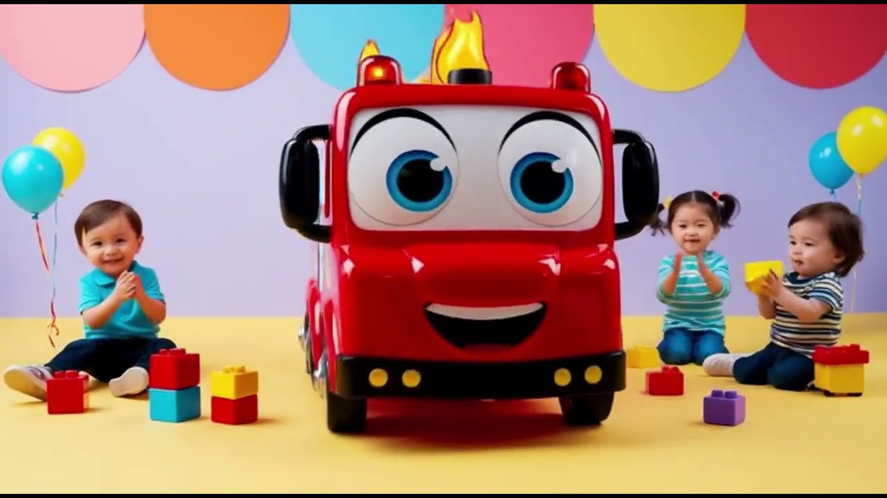 Wheels on the Fire Truck CoComelon Nursery Rhymes