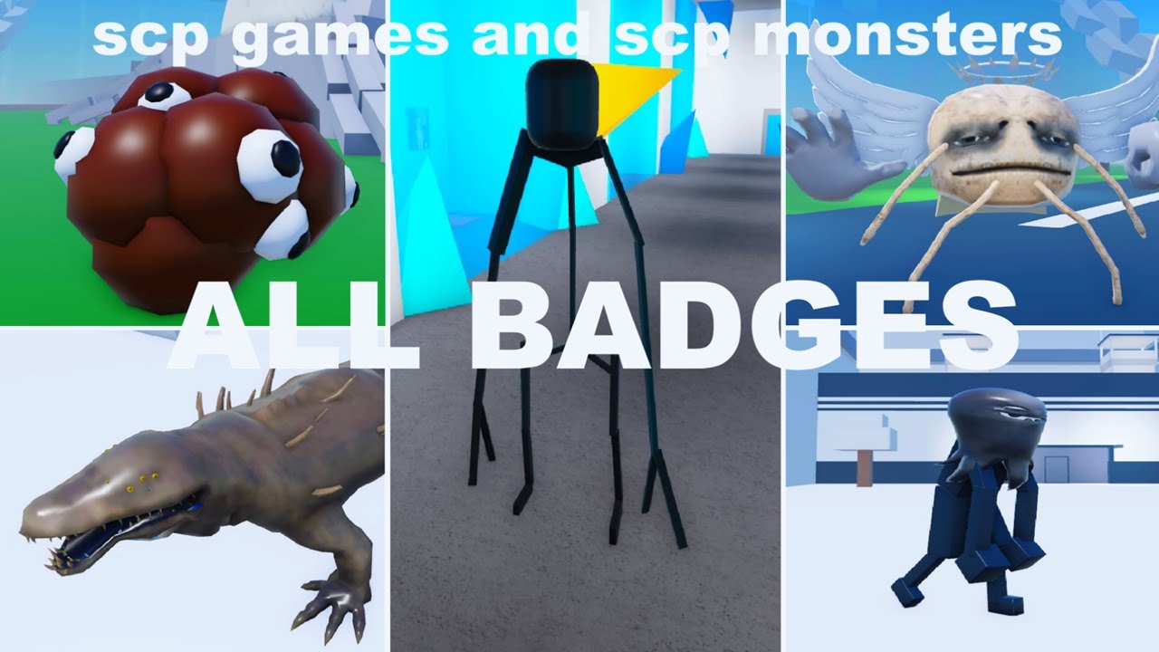 NEW - SCP GAMES AND SCP MONSTER ROBLOX [NEW UPDATE] - How to get ALL BADGES MORPHS!