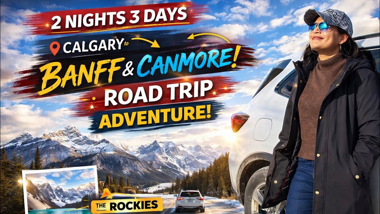 Best Road Trip Ever? Calgary to Banff & Canmore!🚕🚙