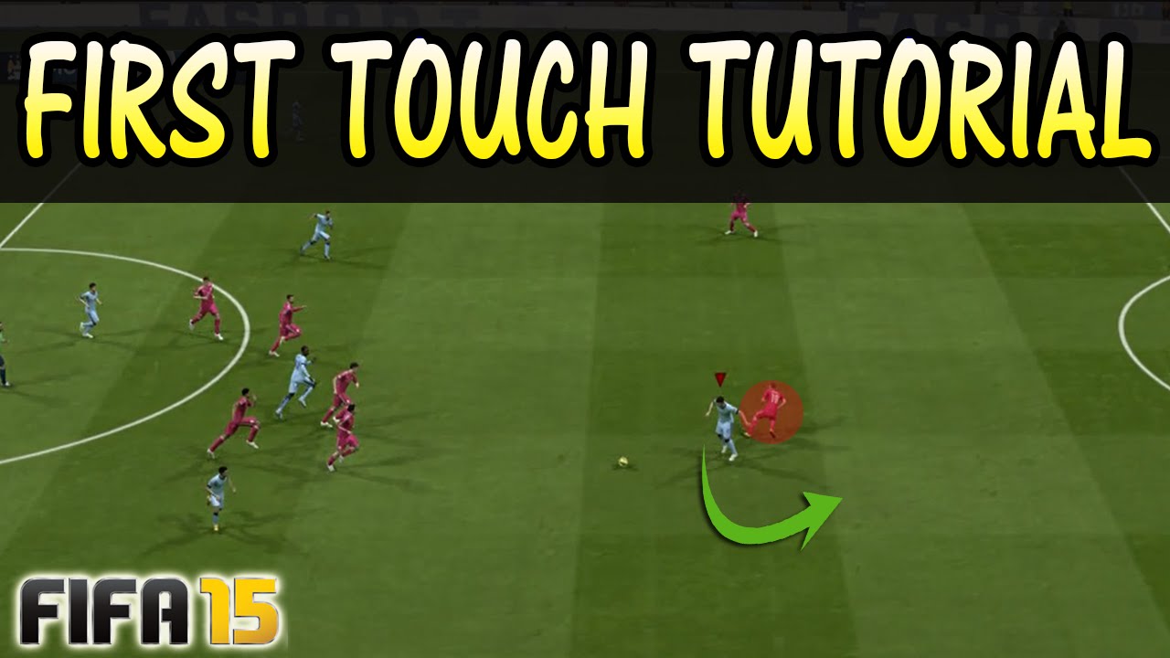 FIFA 15 FIRST TOUCH TUTORIAL / How to dribble defenders / First Touch Fake Shot Trick