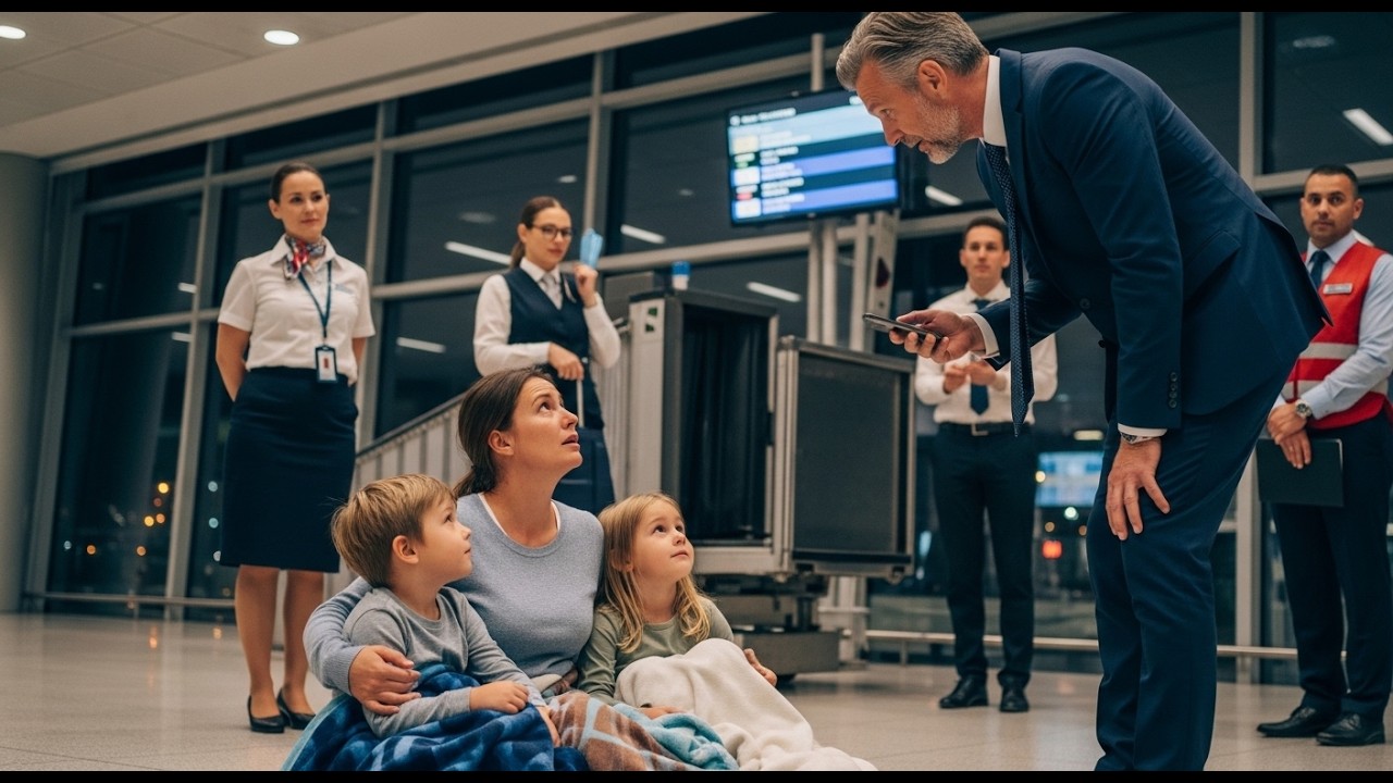 A Single Mom Begged to Stay on the Flight Overnight — The CEO Who Overheard Her Made an Unexpected