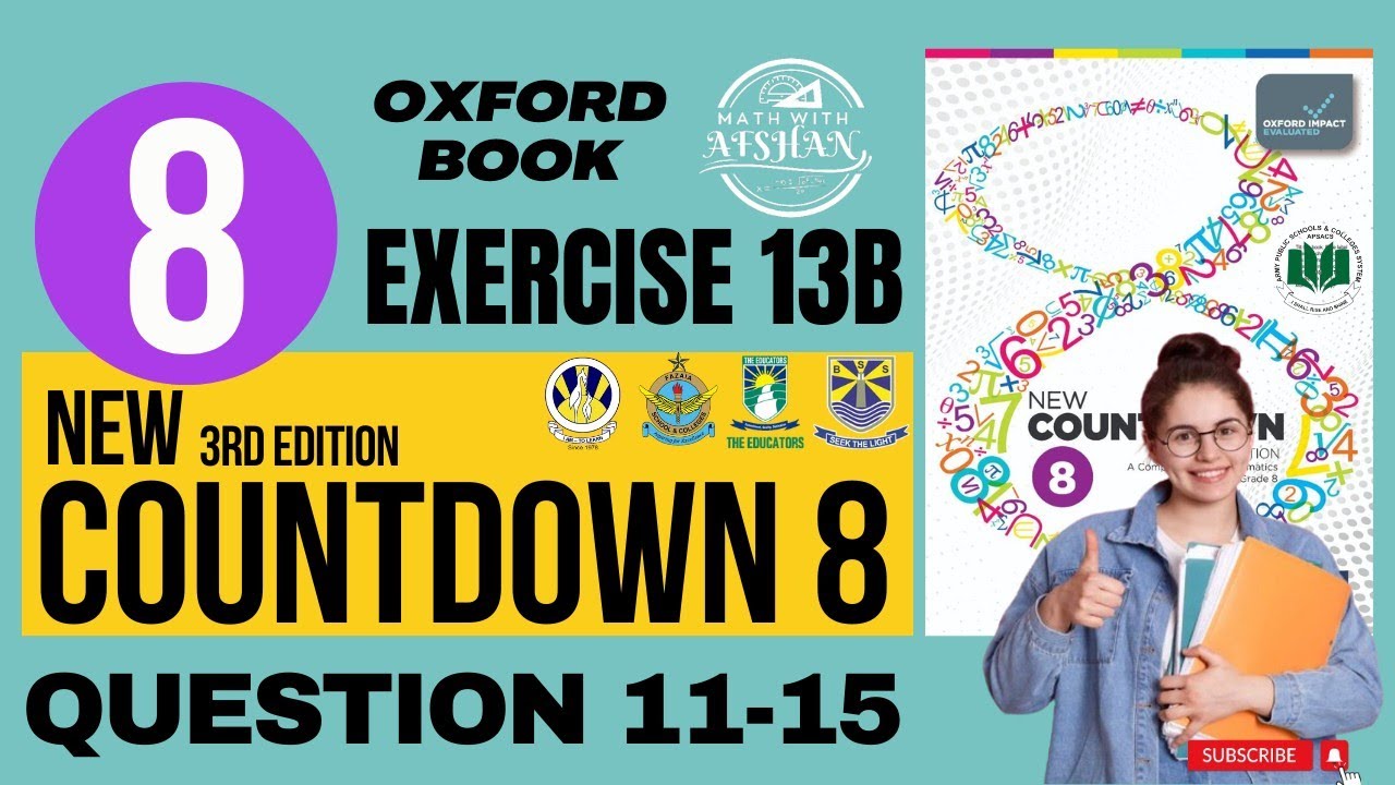 Class 8th Math Exercise 13B Question 11-15 | New countdown third edition | oxford | Math with Afshan