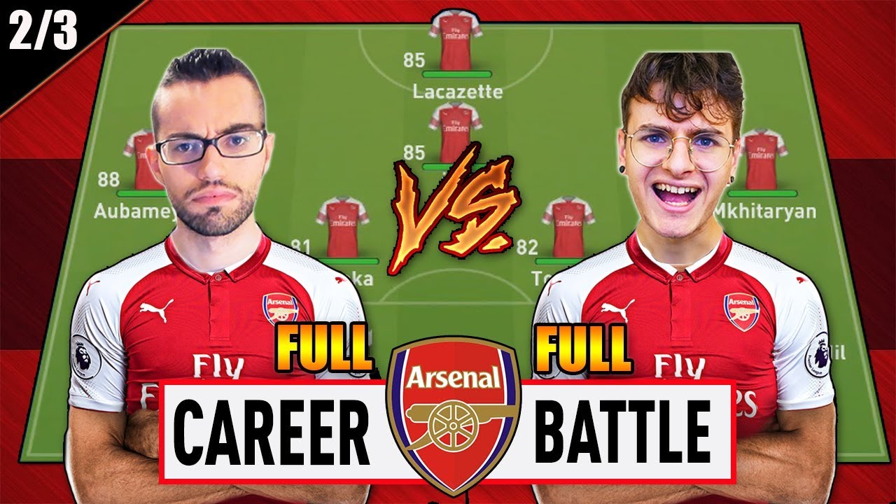 1 VS 1 - FULL CAREER BATTLE CHALLENGE con L'ARSENAL!! SFIDA EPICA!! EPISODIO 2/3