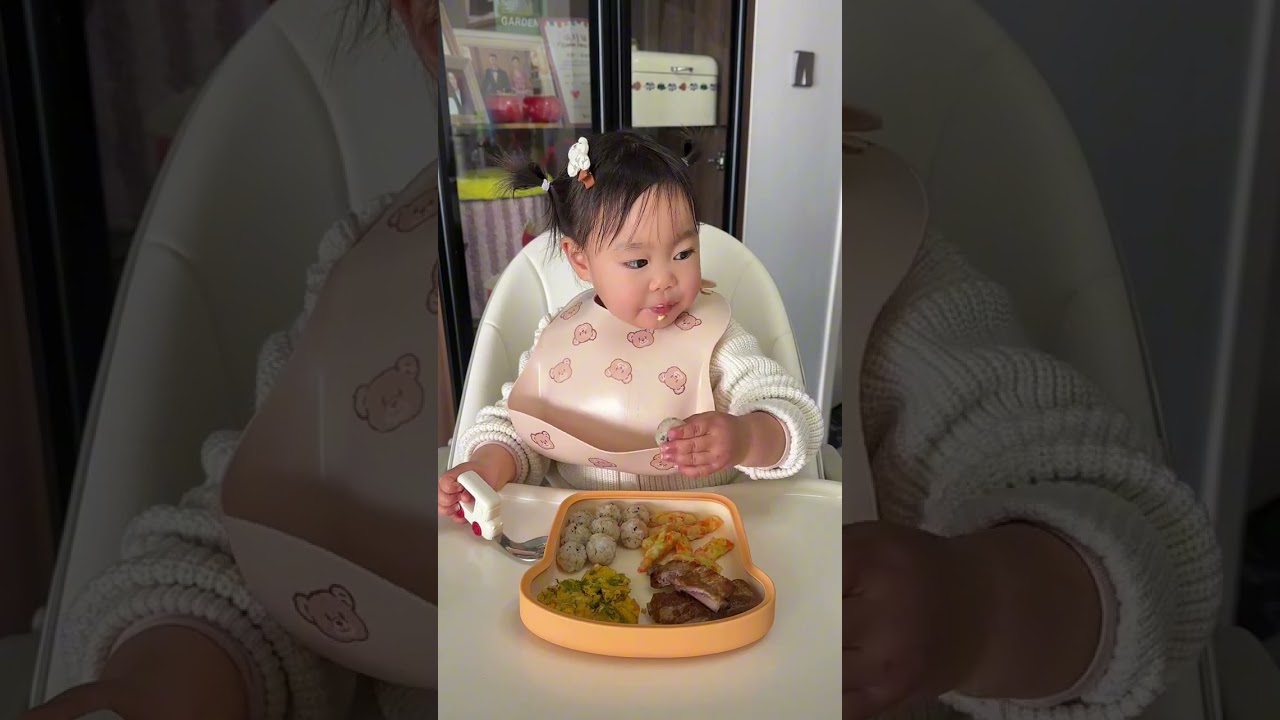 The meal today is so sumptuous#Baby complementary foods#Baby s daily vlog#Baby