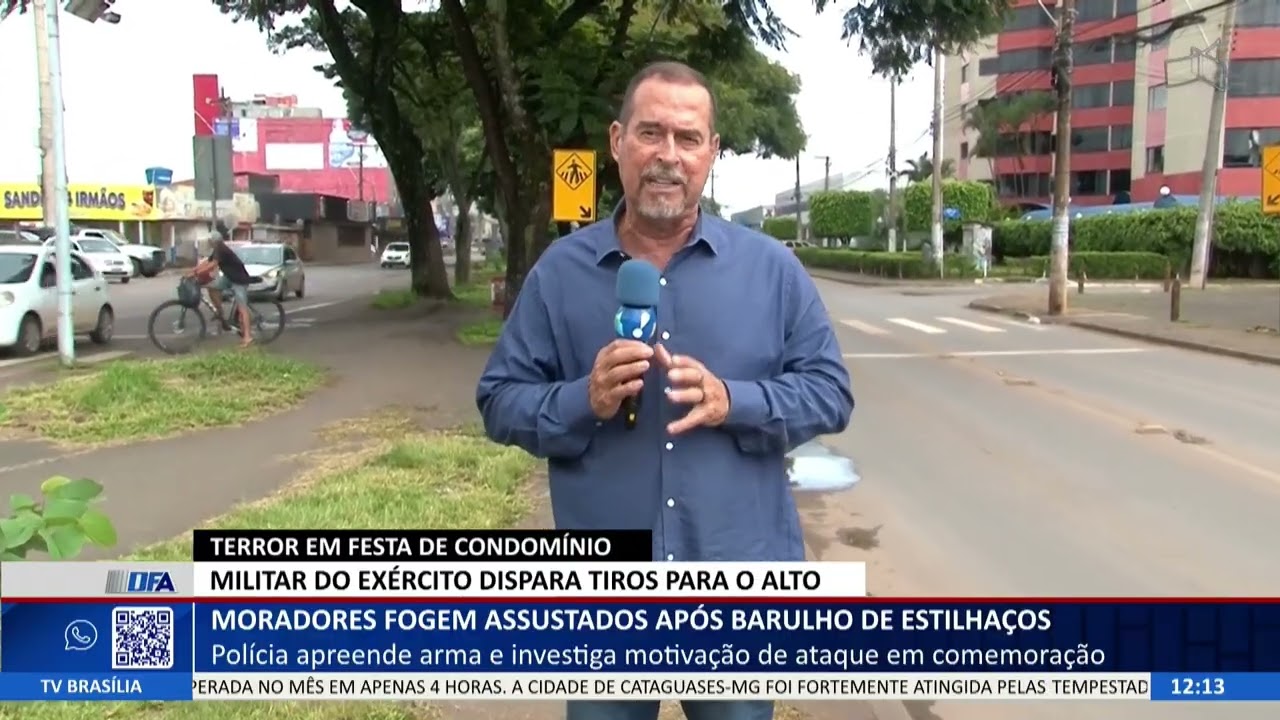 DF ALERTA - Moradores fogem assustados após barulho de estilhaços