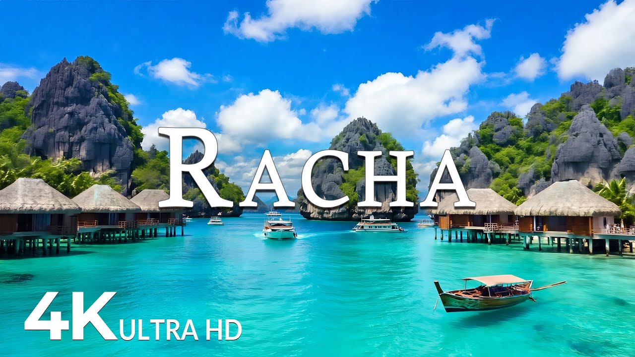 FLYING OVER RACHA (4K UHD) &ndash; Soothing Music Along With Beautiful Nature Video - 4K Video ULTRA HD