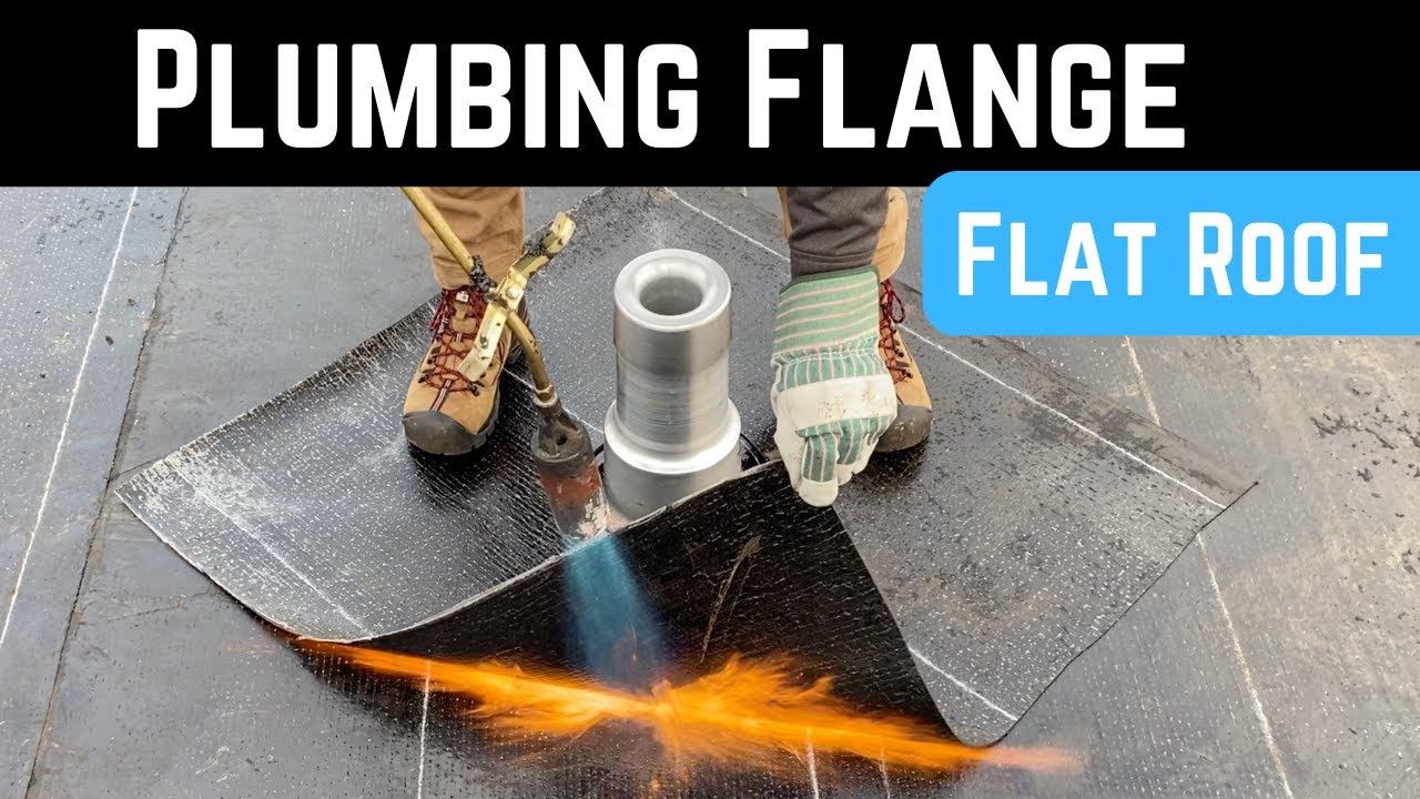 Flat Roof - How to Install a Plumbing Flange