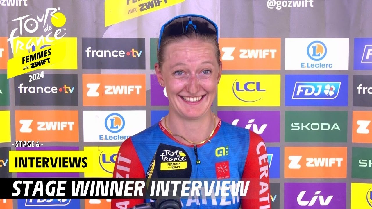 Post-race interview - Stage 6 - Tour de France Femmes avec Zwift 2024