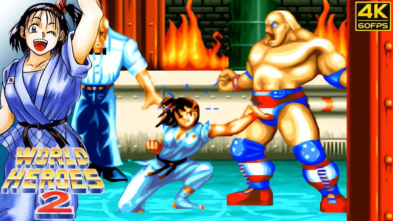 World Heroes 2 - Ryoko (Arcade / 1993) 4K 60FPS