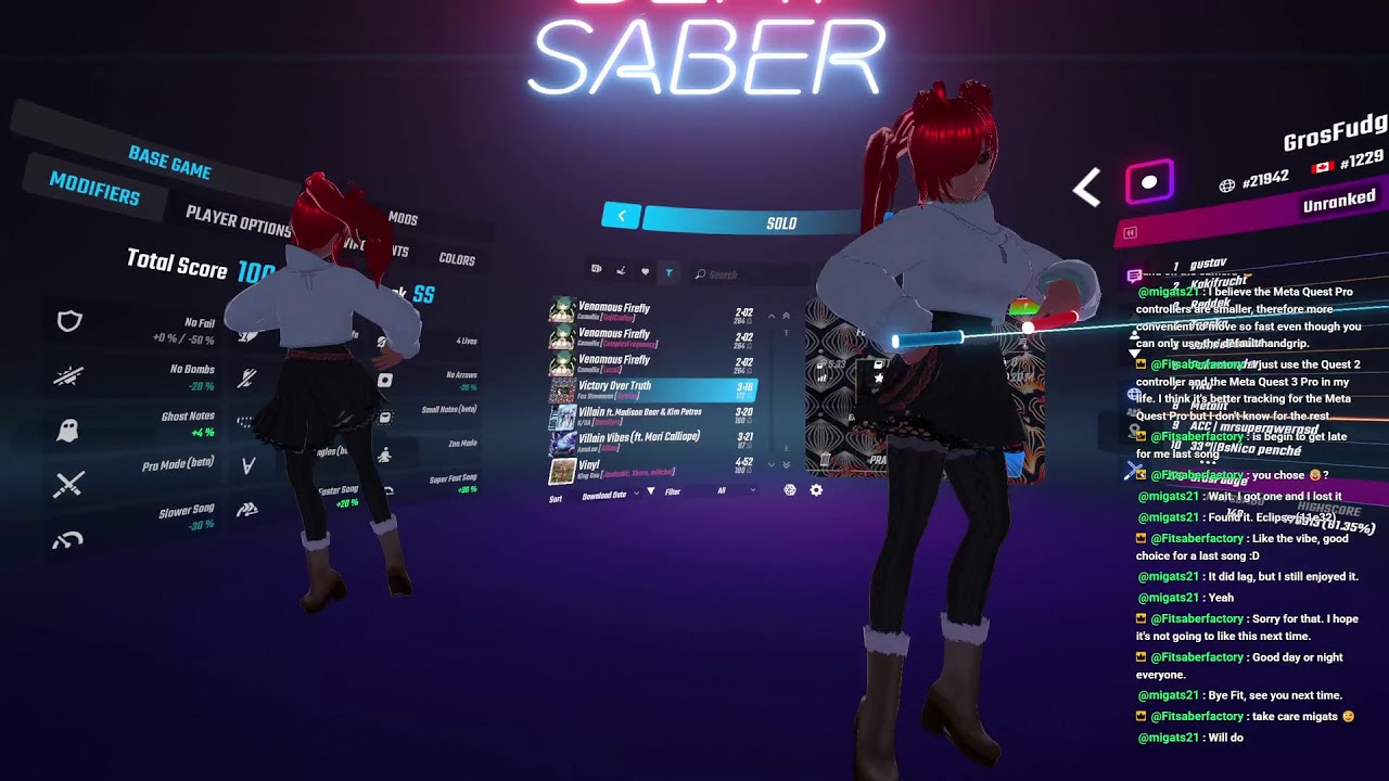 💦 Fitsaberfactory Beat Saber Live - Dance & Sweat on Expert Maps