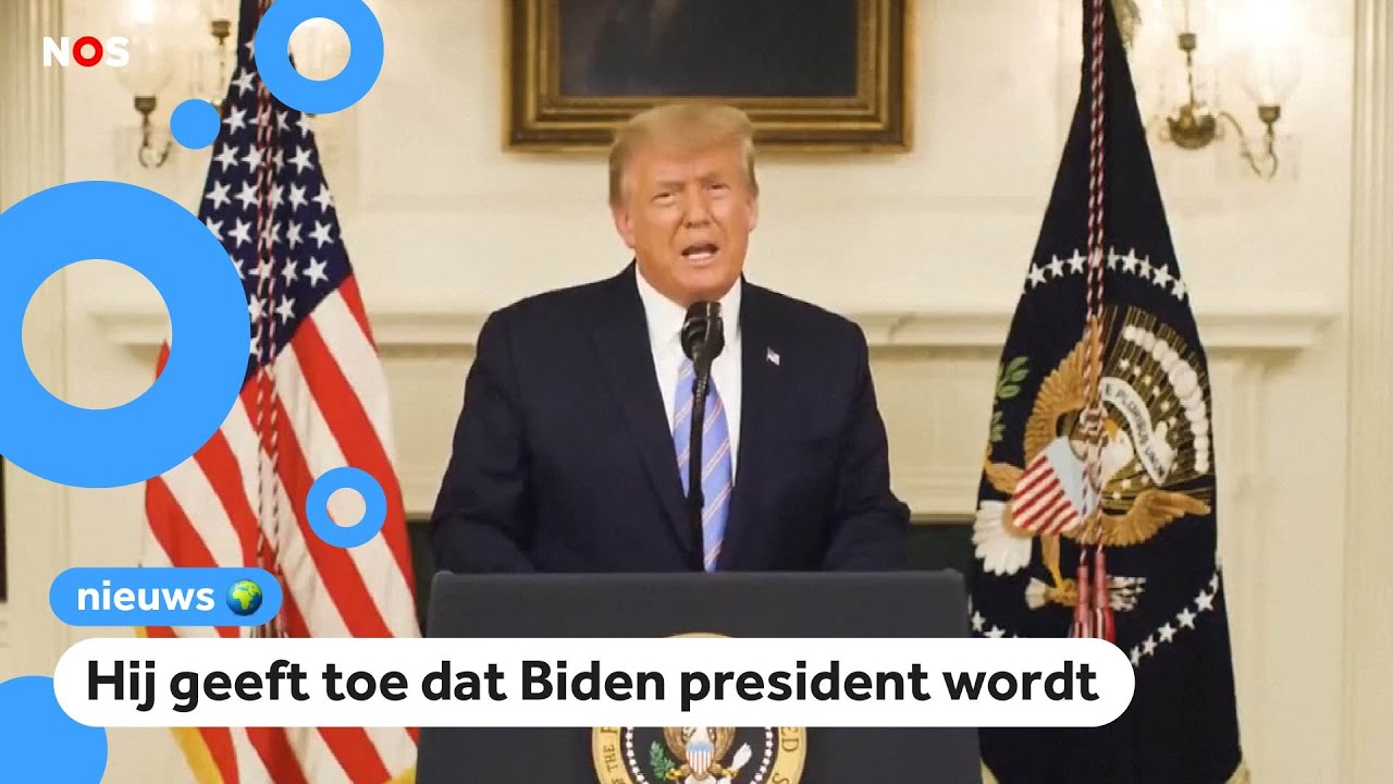 Trump legt zich neer bij verkiezingsuitslag