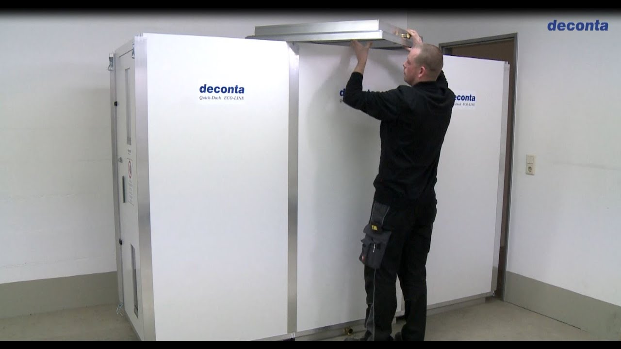 Unidad de descontaminación personal, sistema Quick-Dush ECO-LINE