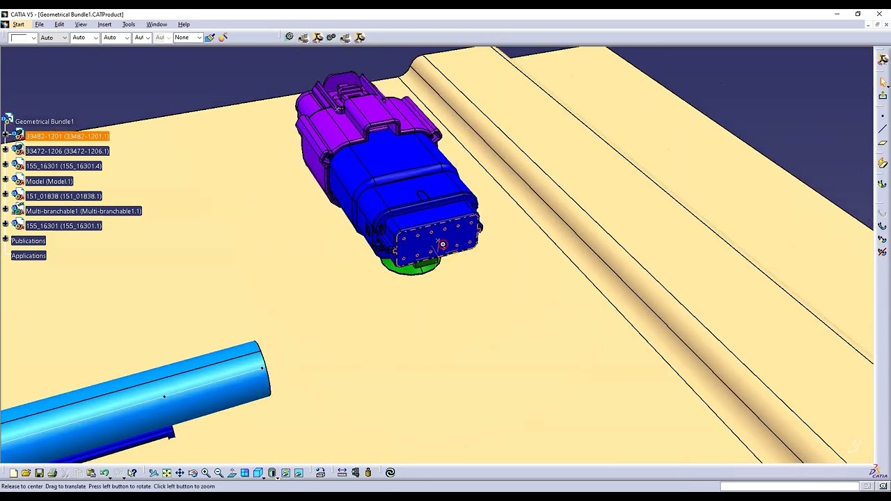 Catia V5 Electrical Harness Design - Automotive Harness Design Tutorial 2