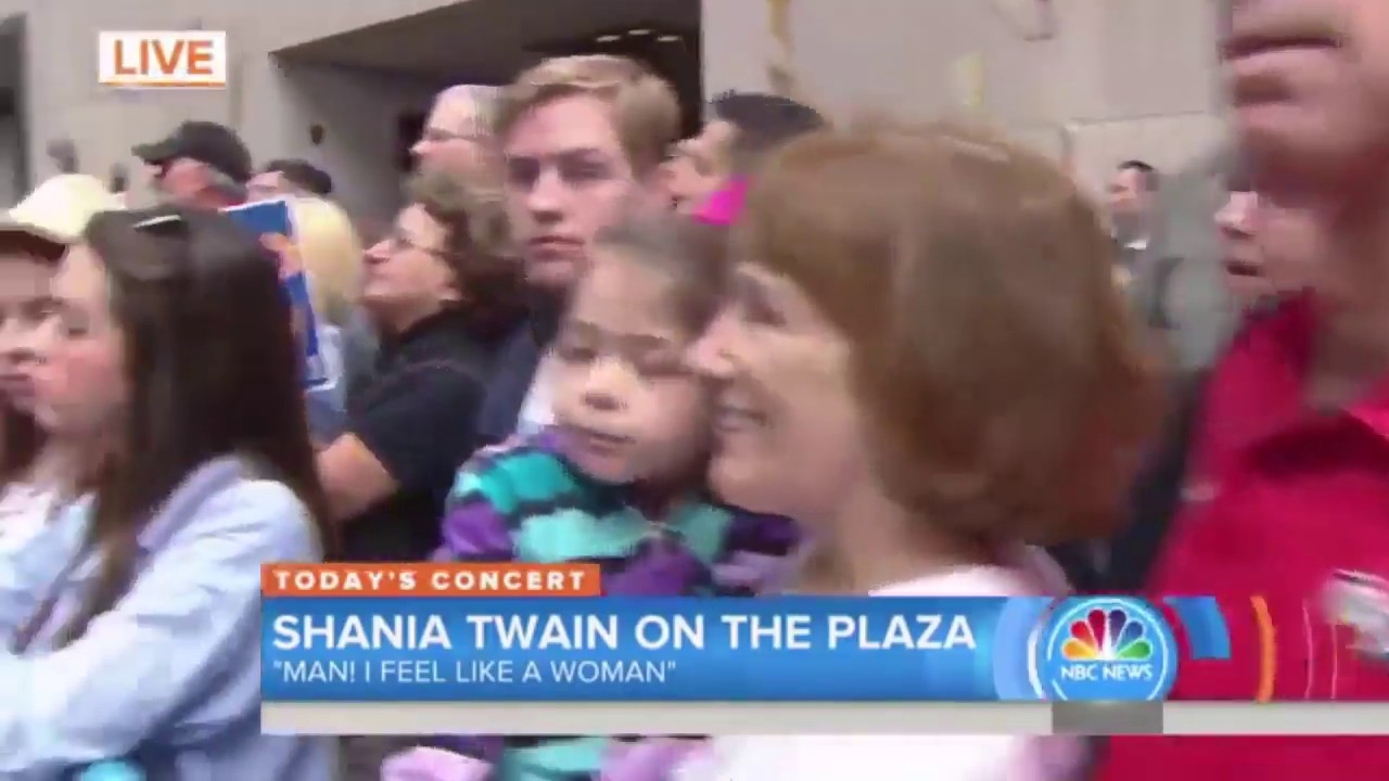 Shania Twain - Man! I Feel Like a Woman! (Live on Today Show)