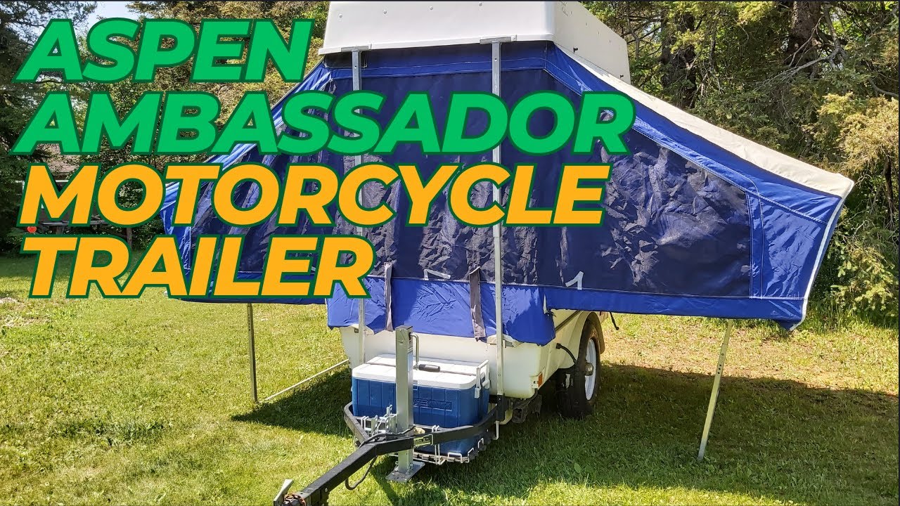 The Aspen Ambassador Motorcycle Trailer: Pop-up Luxury for the Adventure Seeker!