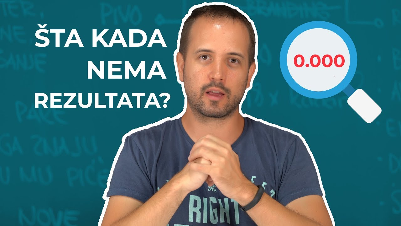 Šta kada kampanje ne daju rezultate?
