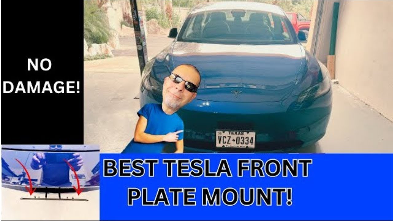 Tesla Front License Plate Holder