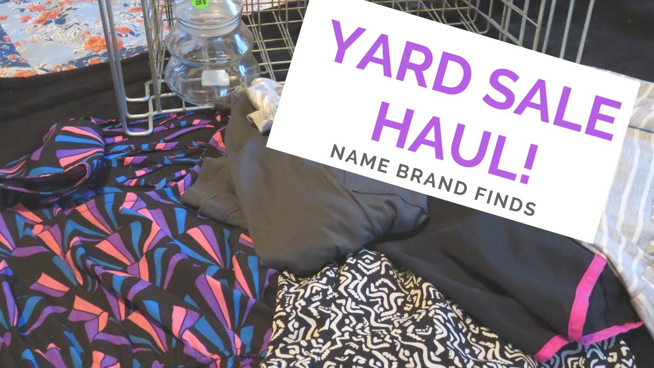 GARAGE SALE HAUL | GREAT DEALS ON NAME BRAND CLOTHES |