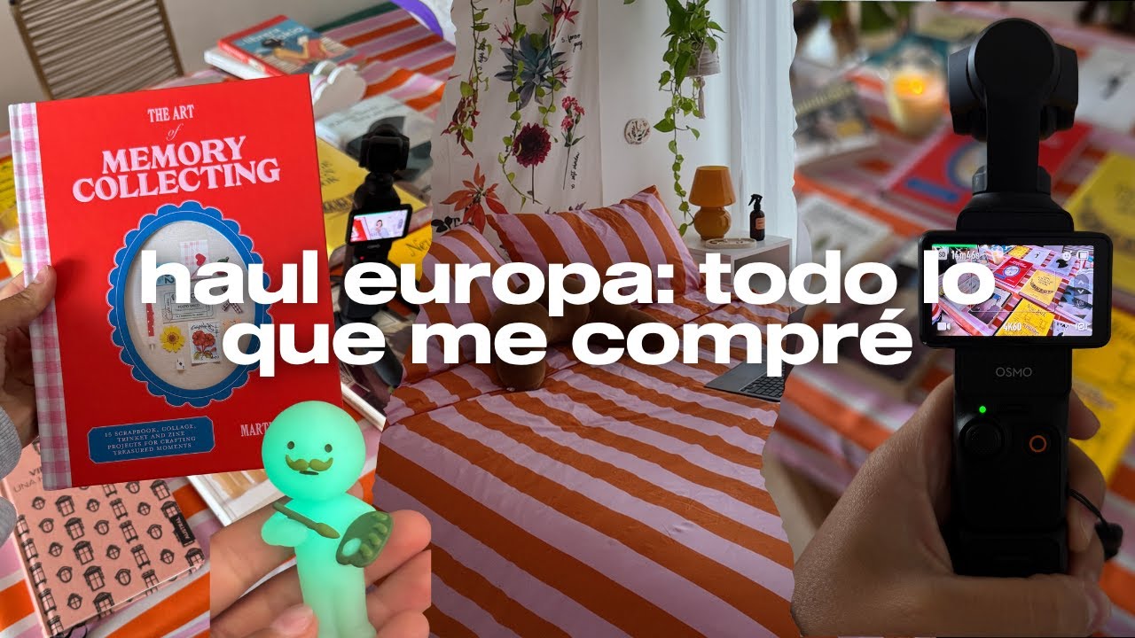 ༘˚⋆🛍️ TODO lo que me compr&eacute; en Europa 🛒⋆˚𖦹  | ropa, deco, libros, makeup, papeler&iacute;a & bolucompras.✧˚