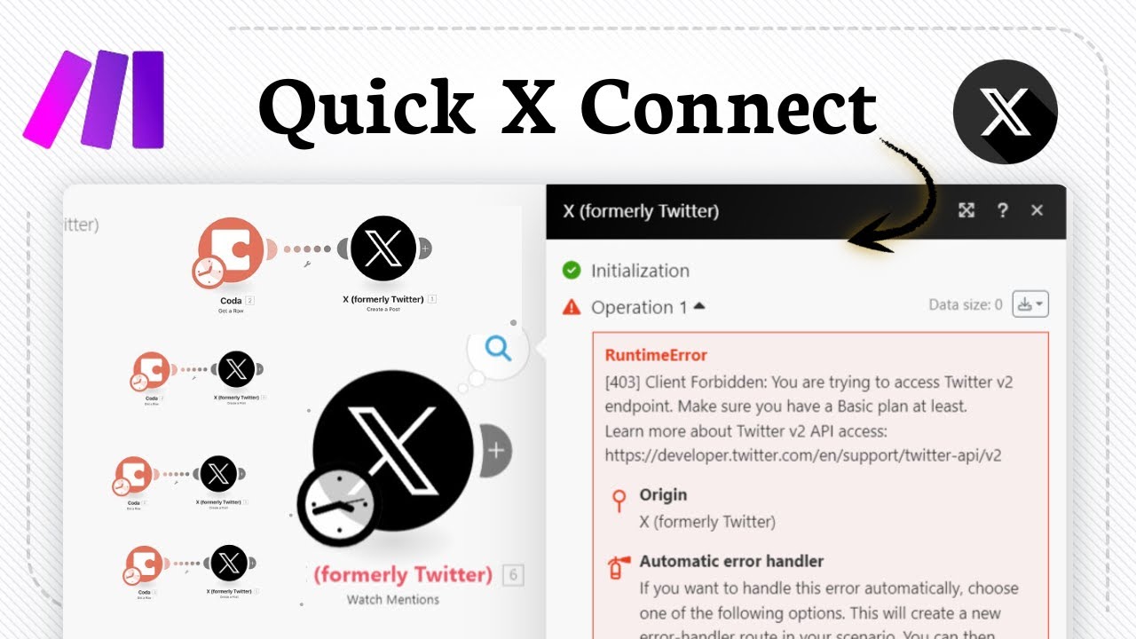 How to Connect X (Twitter) to Make.com (Basic Connection Steps)