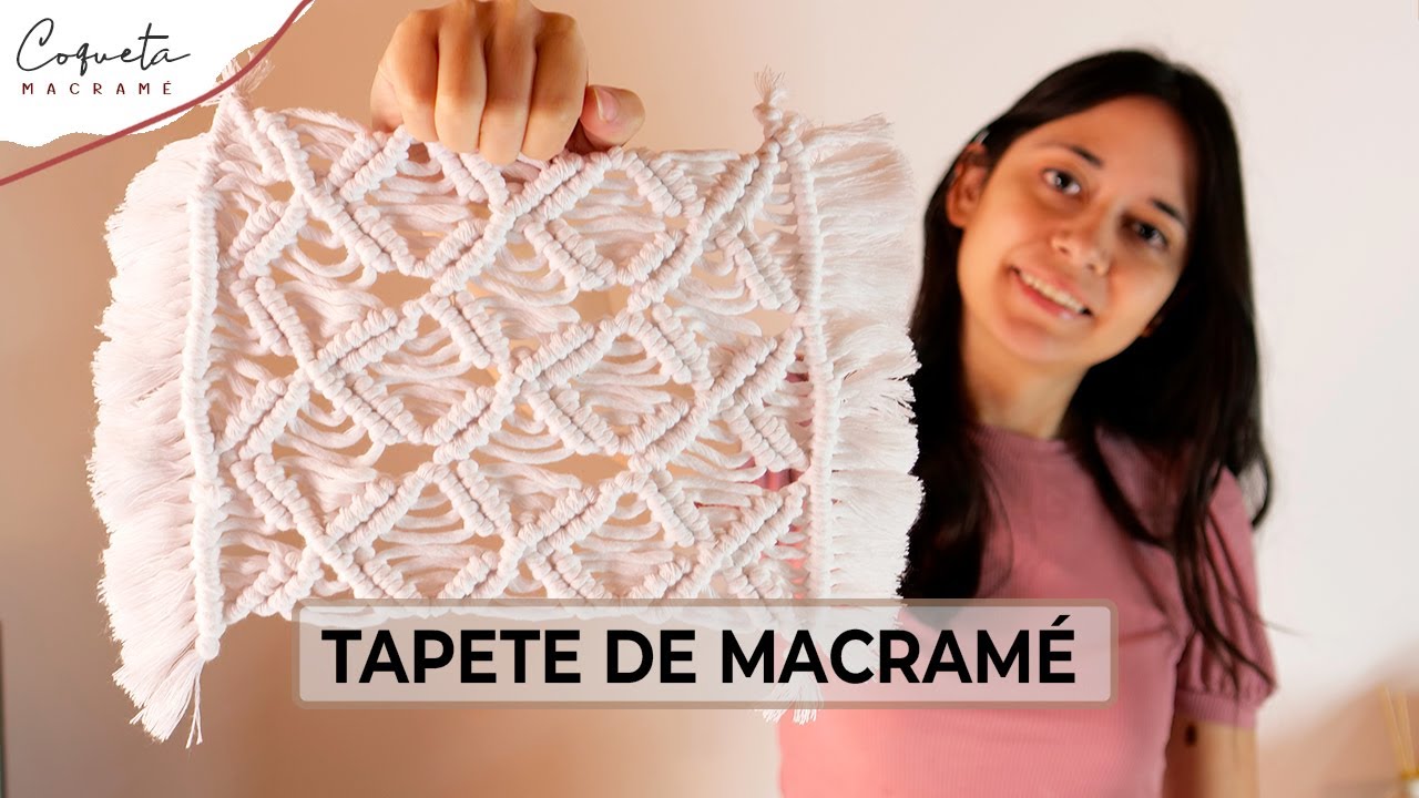 Aprende a hacer un hermoso TAPETE de Macrame para decorar tu mesa