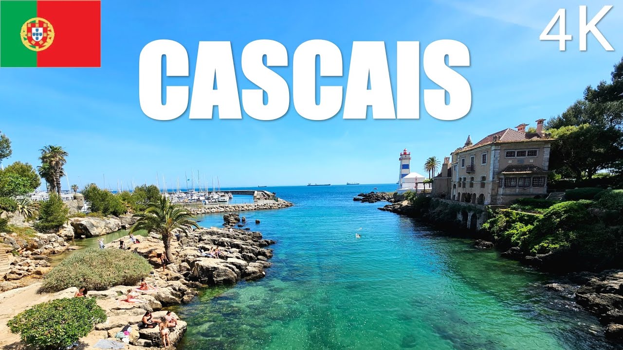CASCAIS, Portugal 4K - Walking Tour - April 2023