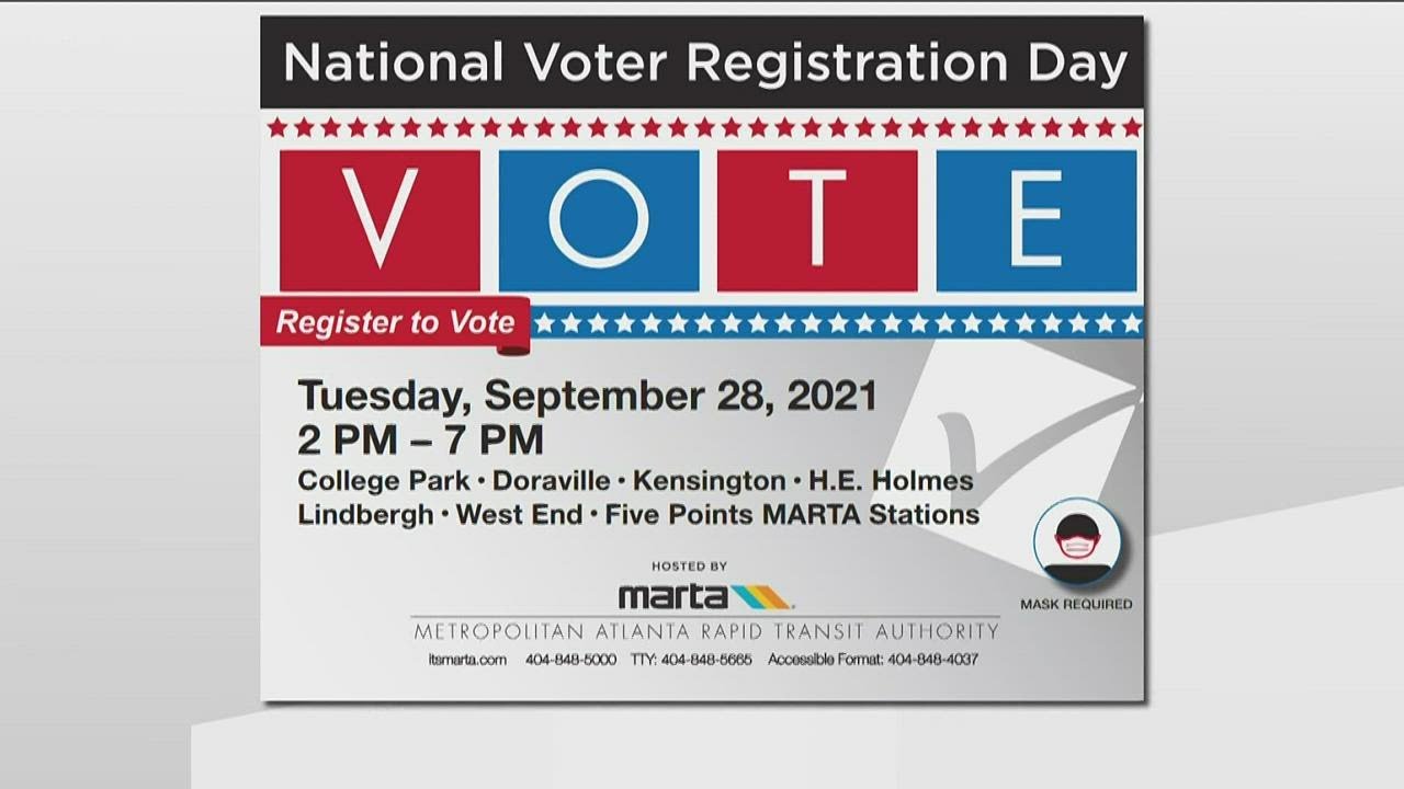 Tomorrow is National Voter Registration Day
