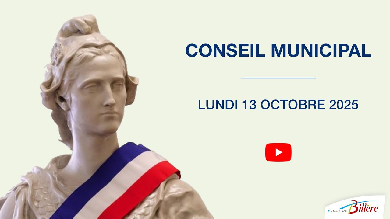 Conseil municipal du 13 octobre 2025
