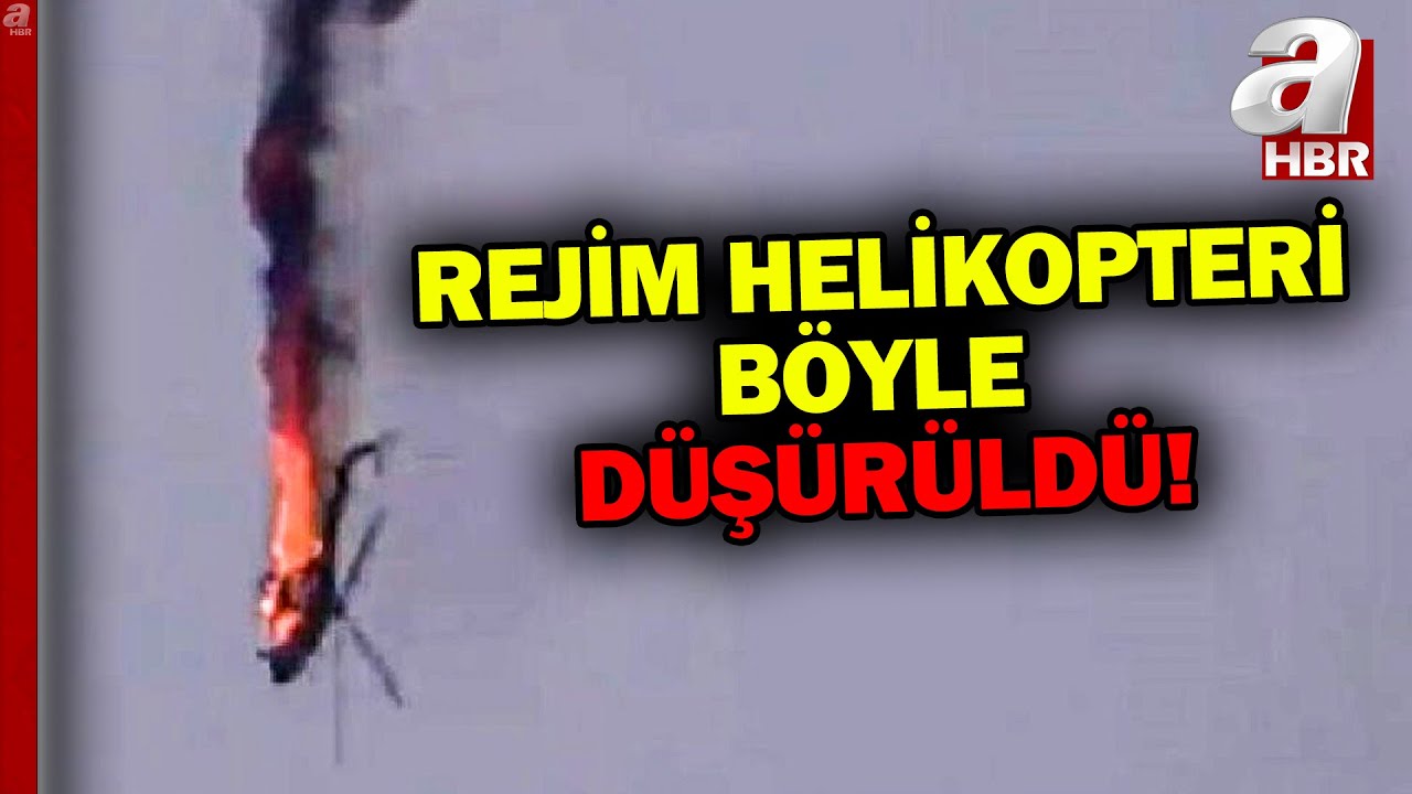 Hama'da Rejim helikopteri muhalifler tarafından düşürüldü! | A Haber