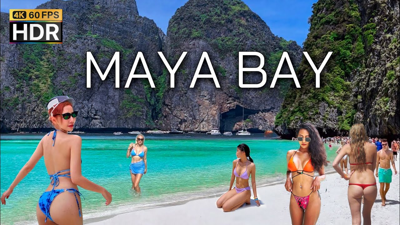 🇹🇭 4K HDR | Майя Бэй на островах Пхи-Пхи | ЛУЧШИЙ пляж в мире | Таиланд 2024 [Субтитры]