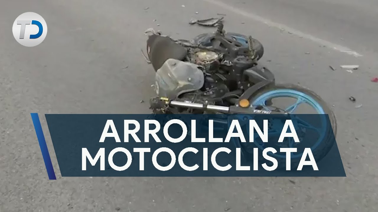 Arrollan a motociclista en pleno bulevar; causó alarma