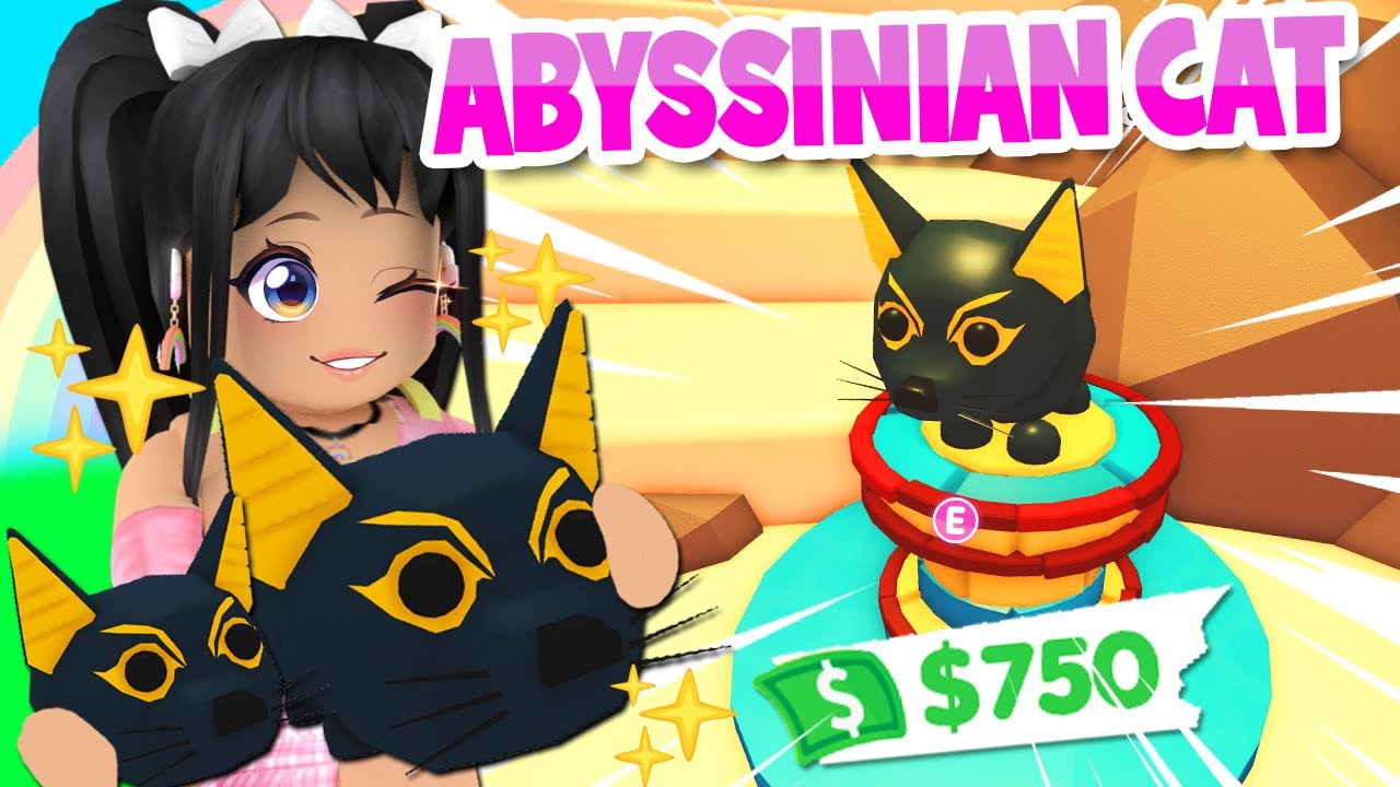 *IT'S HERE!* ABYSSINIAN CAT in ADOPT ME *DESERT UPDATE* (roblox)