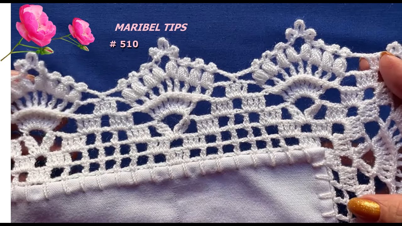 🎁IDEAL Y PERFECTA PARA ORILLAS DE SERVILLETAS🌈VARIAS VUELTAS  # 510 @MARIBEL TIPS
