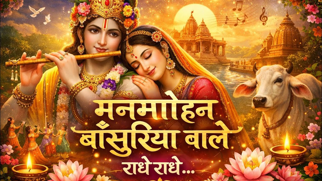 मनमोहन बांसुरिया वाले 🦚 राधे राधे | सबसे मधुर कृष्ण भजन | Latest Bhajan #bhajan 