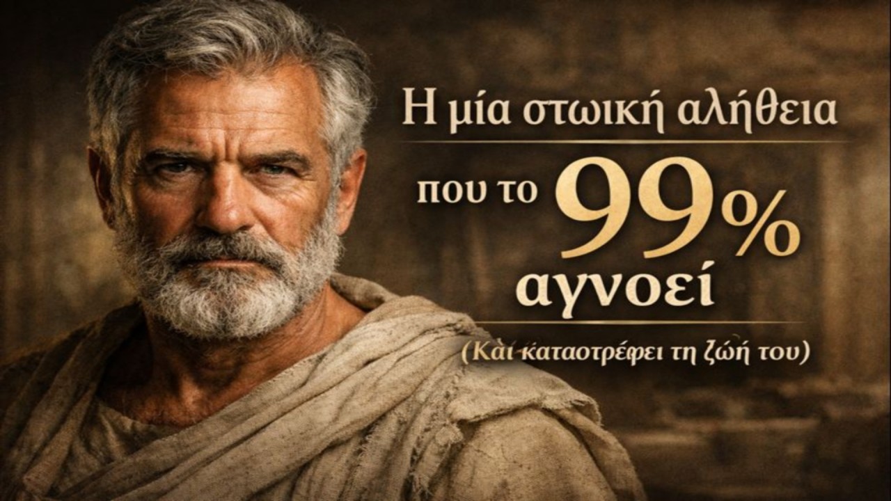 Η μία στωική αλήθεια που το 99% αγνοεί (Και καταστρέφει τη ζωή του)