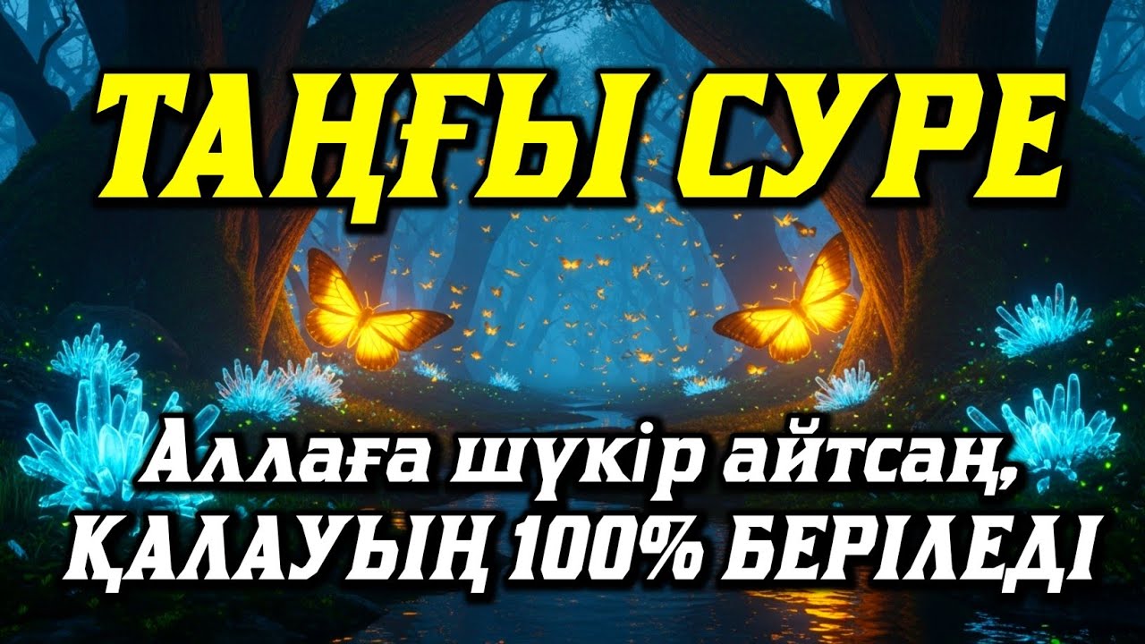 Таңғы сүрені қосыңыз⬆️⬆️⬆️Үйден жамандық қашады💯☝️Сосын береке байлық қалағаның беріледі🤲