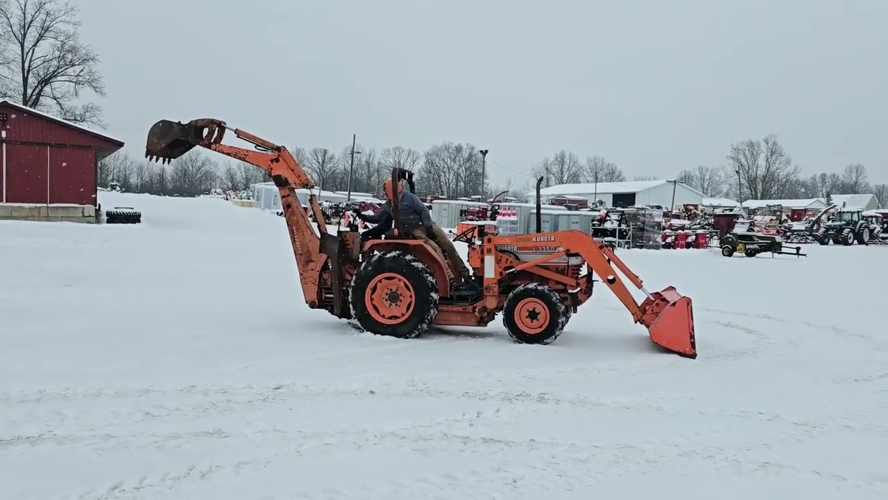 KUBOTA L3350 4X4 LOADER BACKHOE 186 For Sale