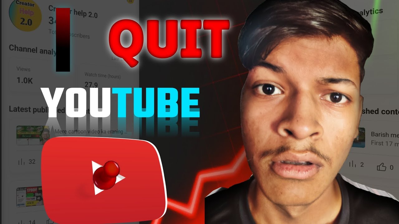 I Quit YOUTUBE 🥵 | Dark side on YOUTUBE