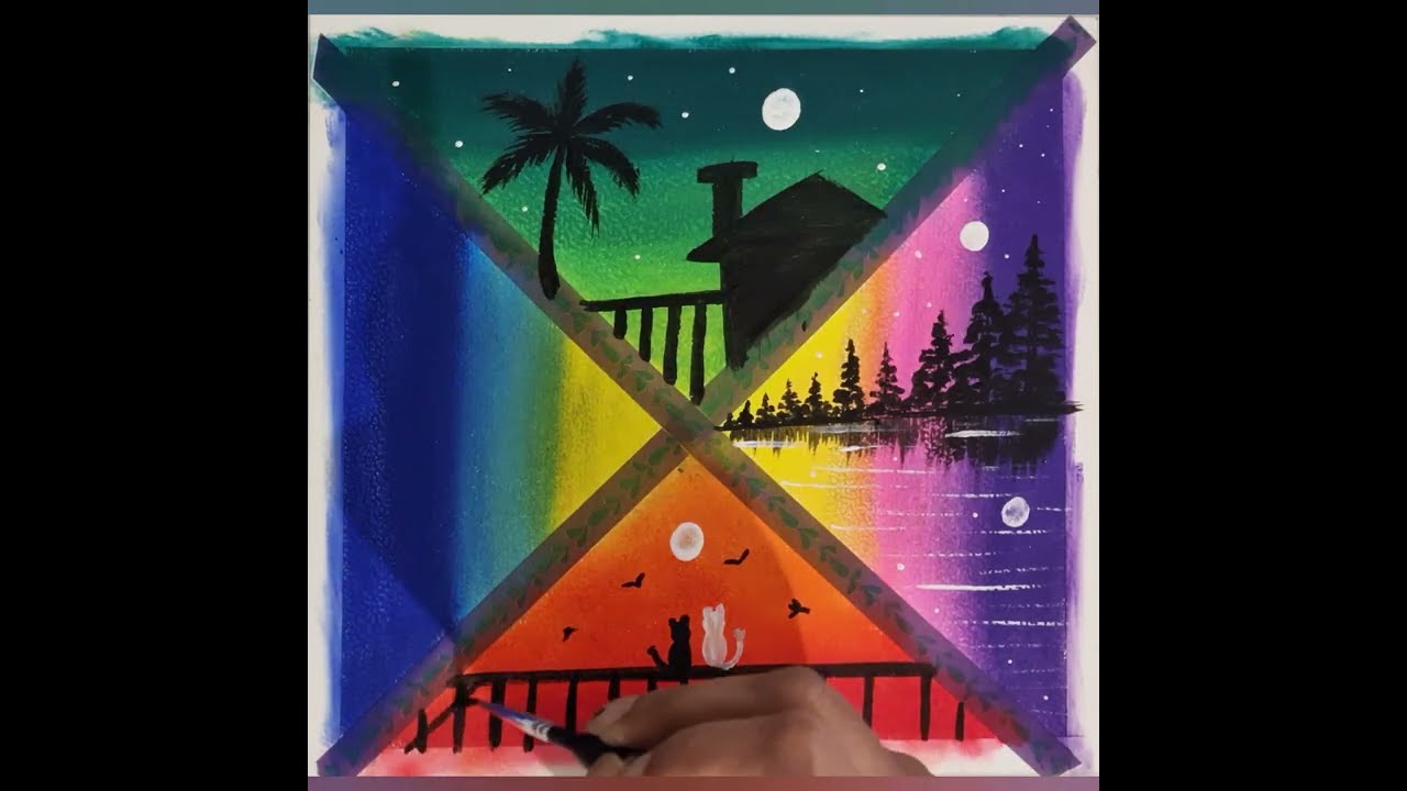 #Easy #oilpastel drawing for beginners #satisfaying #youtubeshorts #art#video #easy methods